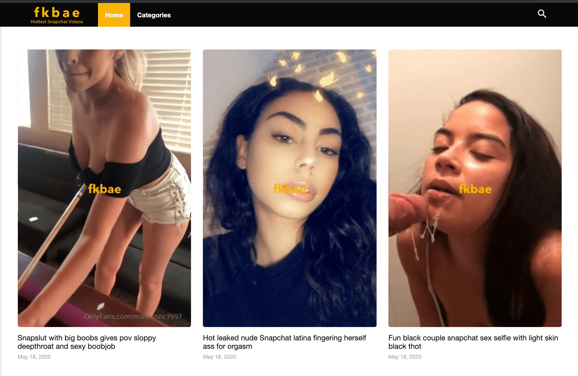 Snapchats that post porn